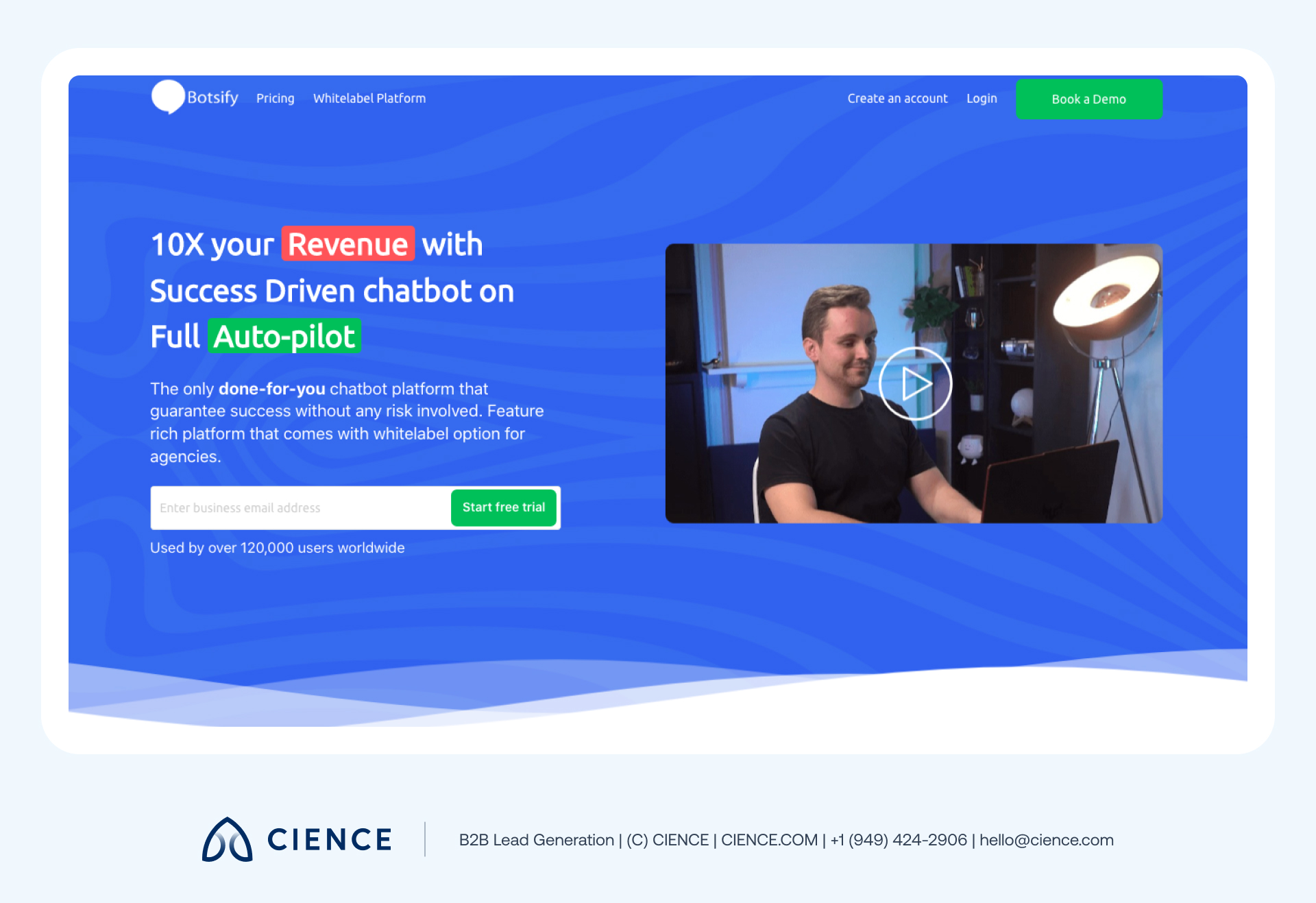 Botsify chatbot with multilingual lead generation forms and omnichannel support